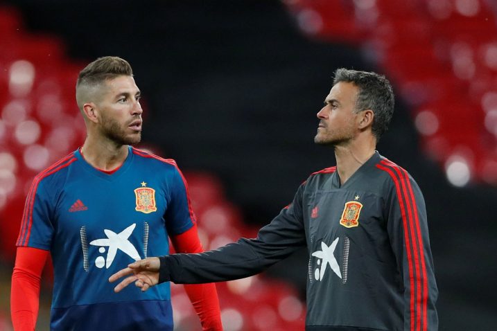 Sergio Ramos i Luis Enrique/Foto REUTERS