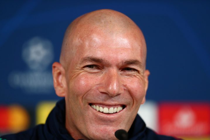 Zinedine Zidane, trener Real Madrida/Foto REUTERS