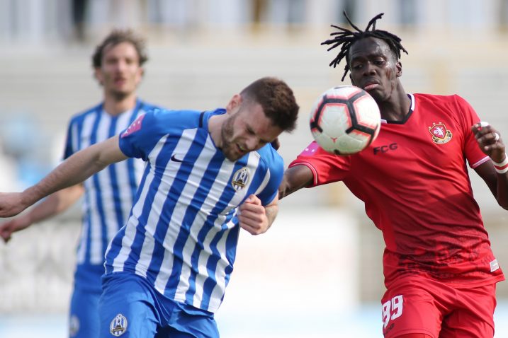 Ante Majstorović (Lokomotiva) i Pape Cherif Ndiaye (Gorica)/Foto PIXSELL