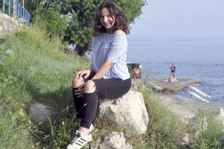 Lucija Stipanović simpatična je 15-godišnjakinja iz Kostrene, snimio Roni Brmalj