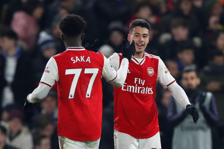 Gabriel Martinelli i Bukayo Saka (Arsenal)/Foto REUTERS