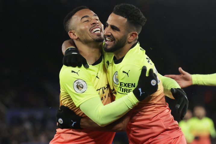 Gabriel Jesus i Riyad Mahrez (Manchester City)/Foto REUTERS