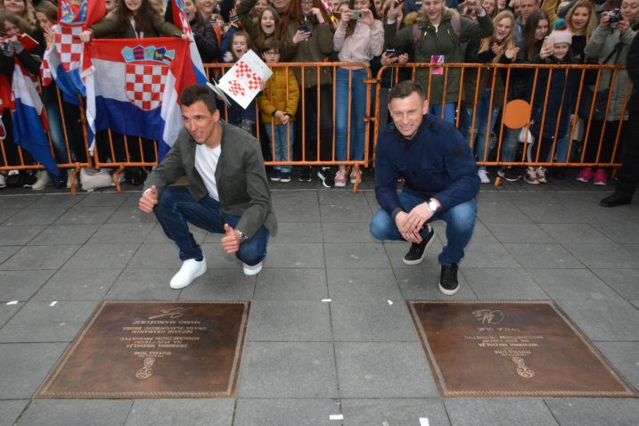 Mario Mandžukić i Ivica Olić/Foto PIXSELL