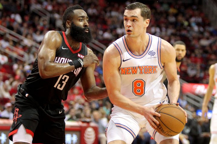 Mario Hezonja (New York) i James Harden (Houston)/Foto REUTERS