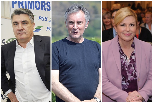 Zoran Milanović, Miroslav Škoro, Kolinda Grabar-Kitarović / Foto: Novi list