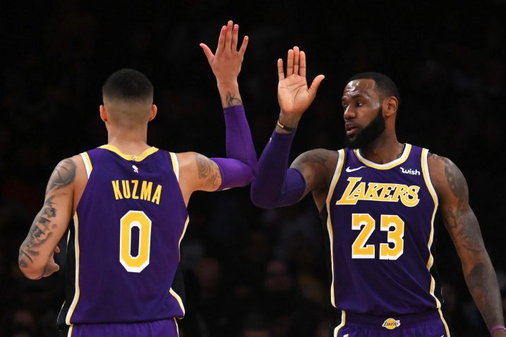 Kyle Kuzma i LeBron James (LA Lakers)/Foto REUTERS