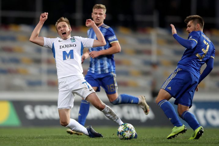 Vedran Jugović (Osijek) i Stipo Marković (Lokomotiva)/I. KRALJ/Foto PIXSELL