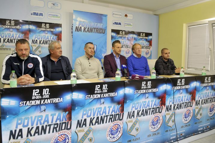 Hari Vukas, Nikola Ivaniš, Dejan Božić, Vedran Babić, Srećko Juričić i Aldin Pašić tijekom presice na Kantridi/V. KARUZA