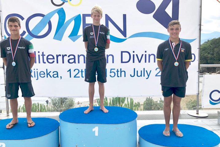 Nagrađeni španjolski sportaši na Mediterranean Diving Cupu na Bazenima Kantrida / Foto Facebook