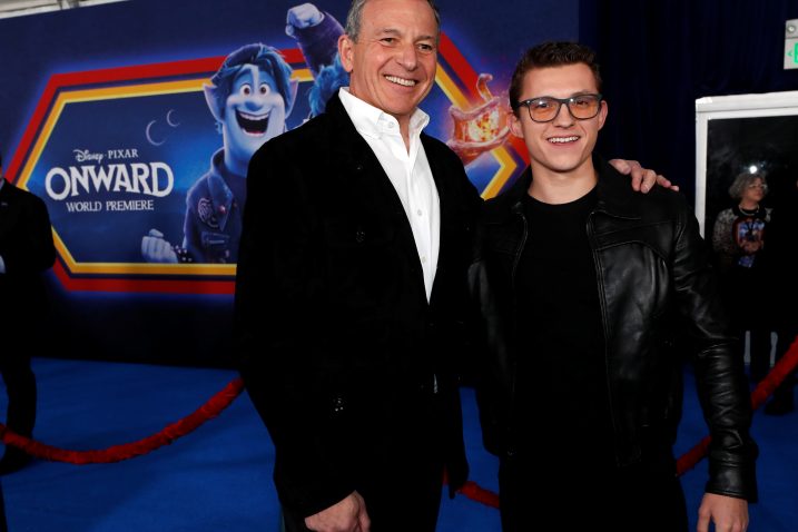 FOTO/Bob Iger i Tom Holland, REUTERS