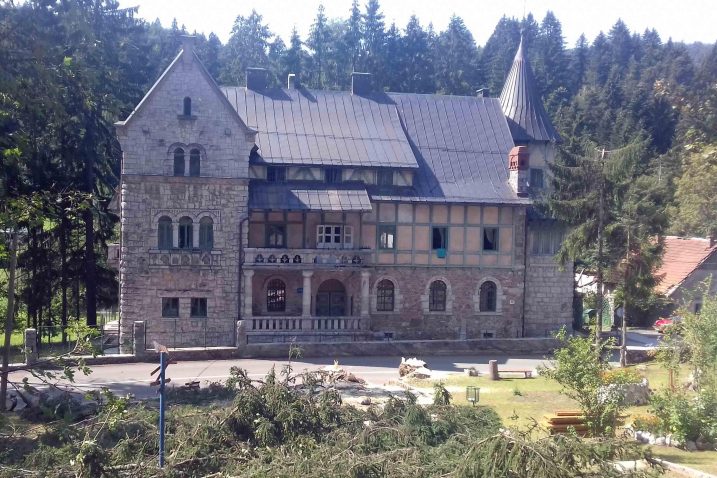 Starosušički dvorac nakon rušenja stabala / Snimio Davor MANDIĆ