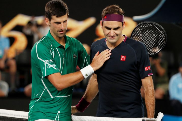 Novak Đoković i Roger Federer/Foto REUTERS