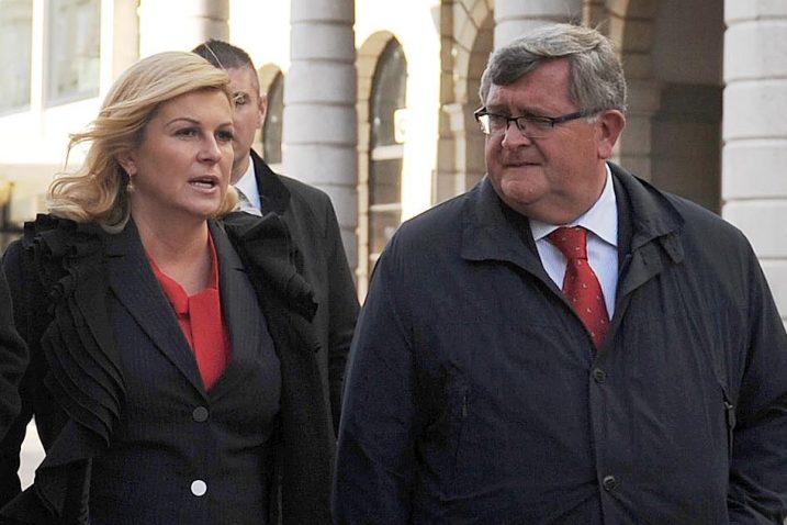 Kolinda Grabar-Kitarović i Vojko Obersnel / Foto: I. TOMIĆ