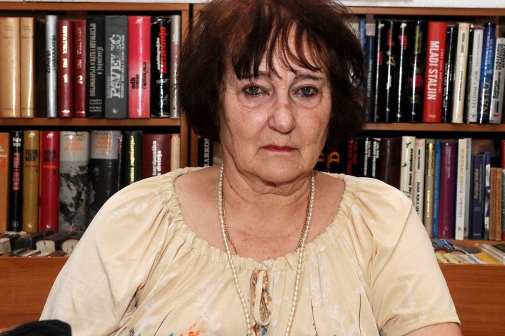 Vesna Krmpotić, 2013. u Antikvarijatu Ex libris / Snimio Silvano JEŽINA