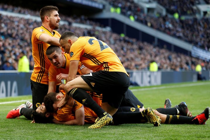 Slavlje nogometaša Wolverhamptona/Foto REUTERS