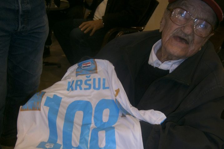 Josip Kršul navijač je NK Rijeke / Snimio Franjo DERANJA