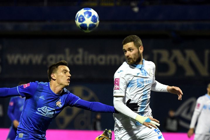 Nikola Moro (Dinamo) i Darko Velkovski (Rijeka)/Foto D. LOVROVIĆ