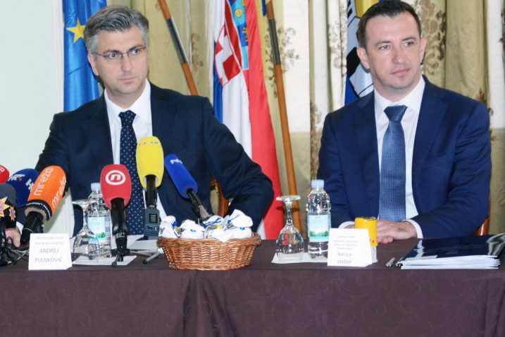 HDZ u Vukovaru dobio težak udarac / Andrej PLenković i Nikola Mažar / Foto: Nikola Cutuk/PIXSELL