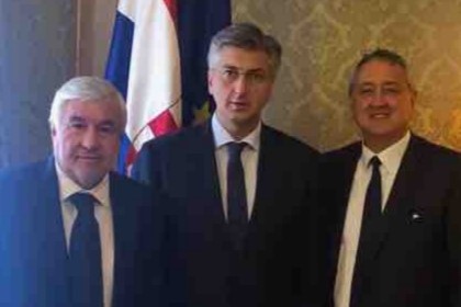 Predrag Sloboda, Andrej Plenković i Paolo Barelli