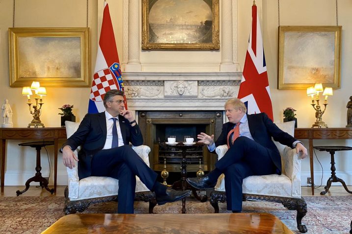 Andrej Plenković i Boris Johnson