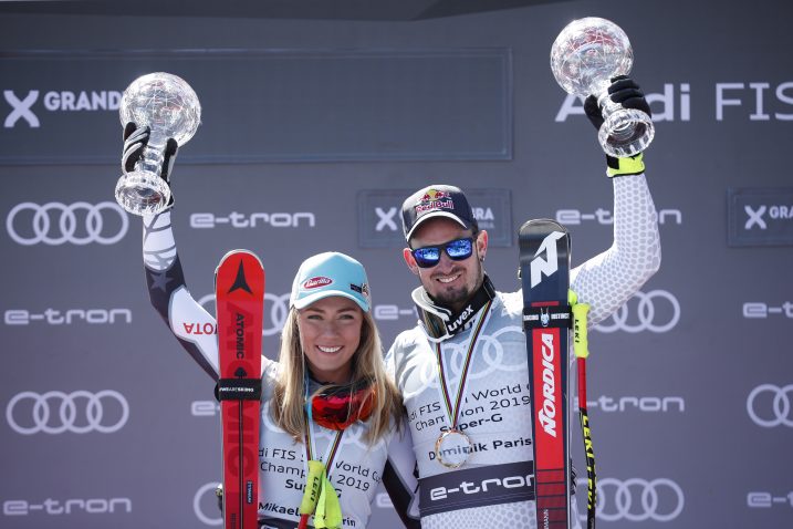 Mikaela Shiffrin i Dominik Paris/Foto REUTERS