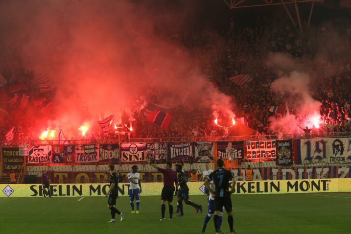 Torcida ovoga puta nije upotrijebila toliko pirotehničkih sredstava kao inače.../Foto PIXSELL