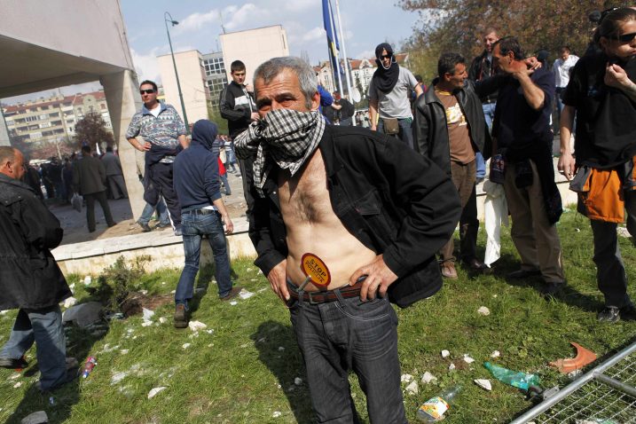 S jednog od prethodnih prosvjeda branitelja u BiH / Foto Reuters