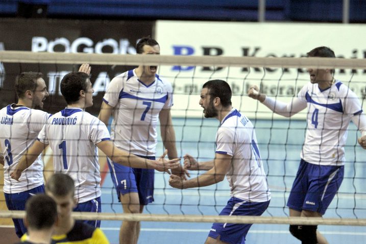 Odbojkaši Rijeke su pružili dostojan otpor lideru/Foto R. BRMALJ