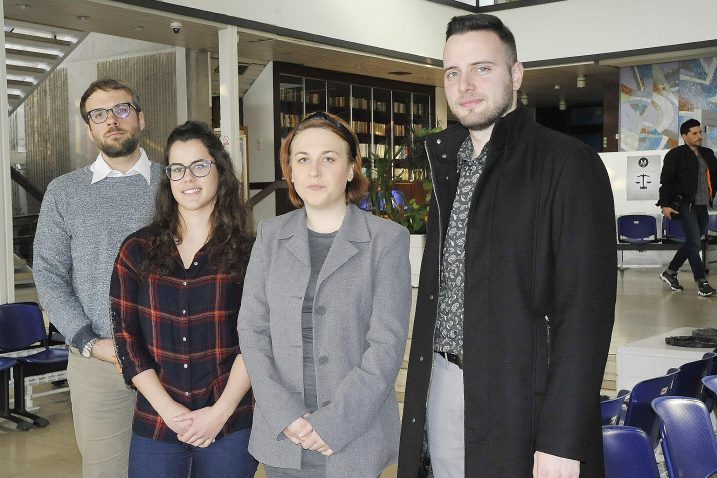 Mentor Matija Miloš i studenti Martina Tičić, Romana Crgol i Toni Pelić / Foto: S. DRECHSLER