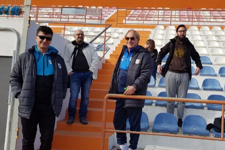 Glasnogovornik Rijeke Alen Fućak, sportski direktor Srećko Juričić s izvjestiteljima iz Albufeire/D. FRANČIŠKOVIĆ