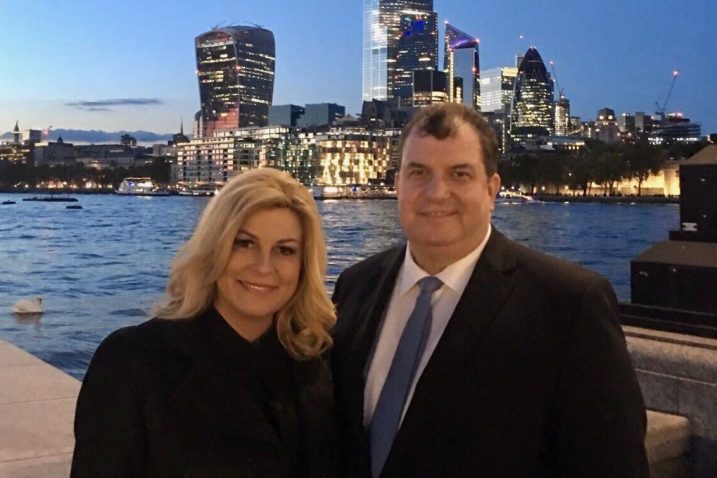 Kolinda Grabar Kitarović i Jakov Kitarović u Londonu