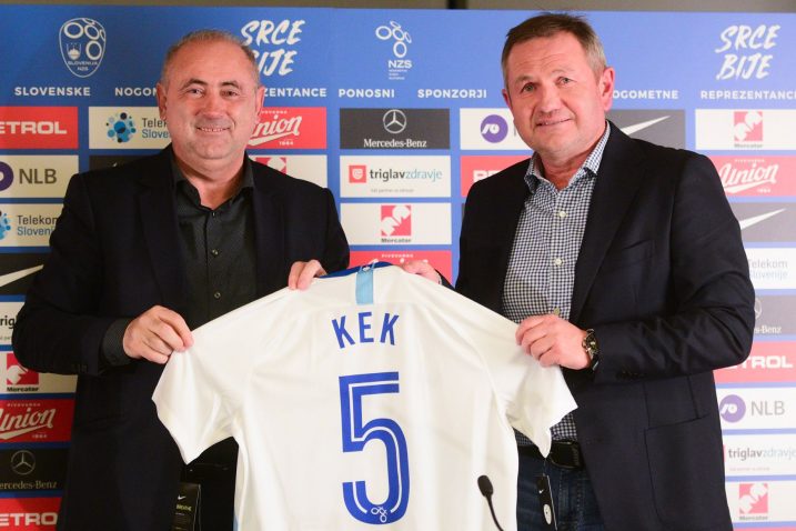Radenko Mijatović i Matjaž Kek/foto www.nzs.si