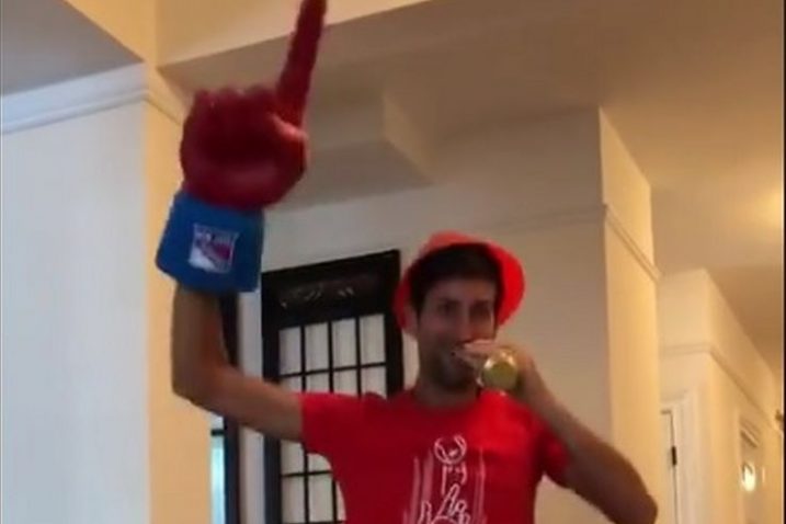 Novak Đoković u navijačkom elementu