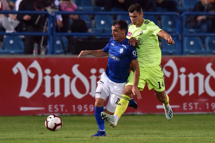 Nikola Tkalčić (Varaždin) i Amer Gojak (Dinamo)/Foto PIXSELL