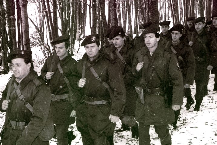 Pripadnici 128. brigade dolaze na ličko ratište / Foto arhiva