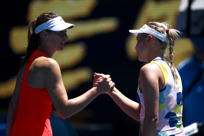 Marija Šarapova i Donna Vekić/Foto REUTERS