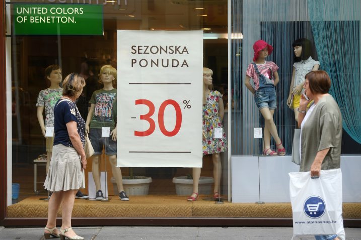Analitičari procjenjuju da će osobna potrošnja nastaviti rasti, ali će stope rasta biti nešto skromnije / Snimio M. LUKUNIĆ/PIXSELL
