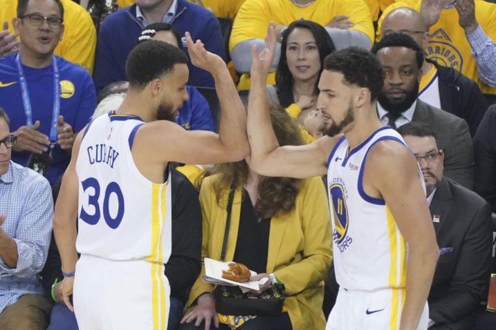 Stephen Curry i Klay Thompson (Golden State)/Foto REUTERS