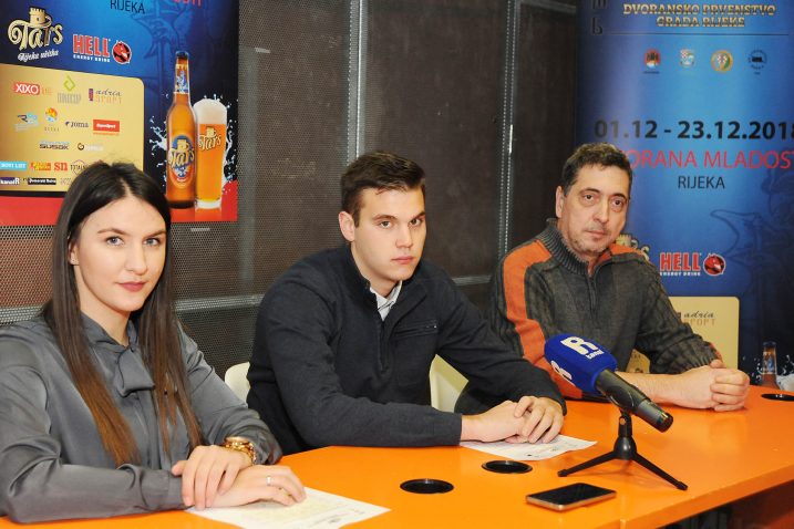 Milena Krneta, Bruno Jurišić i Renato Kostović na presici uoči turnira/S. DRECHSLER