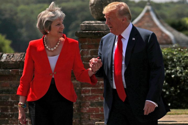 Theresa May i Donald Trump / REUTERS