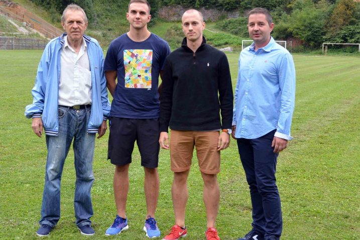Josip Kesić, Alen Dedić, Fran Stipaničić i Goran Rački najavili su peto izdanje Memorijalnog turnira »Tin Grgurić« / Foto Marinko KRMPOTIĆ