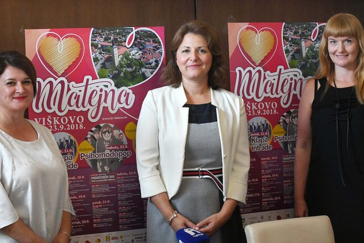 Marina Jurić, Sanja Udović i Irena Gauš najavile program ovogodišnje Matejne / Snimio Ivica TOMIĆ