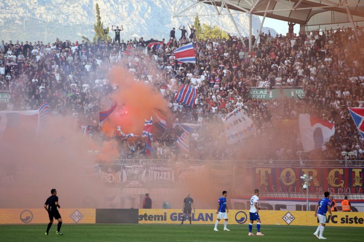 Nogometaši Hajduka igrat će četiri utakmice bez podrške svojih navijača/I. ČAGALJ/PIXSELL