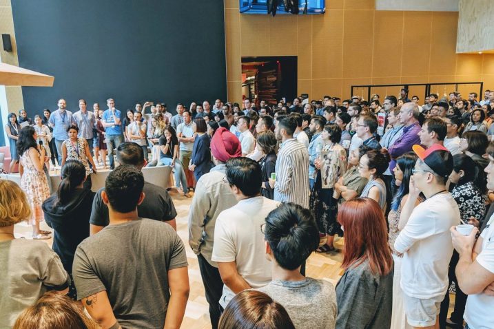 Prosvjed zaposlenika u Singaporeu / Reuters