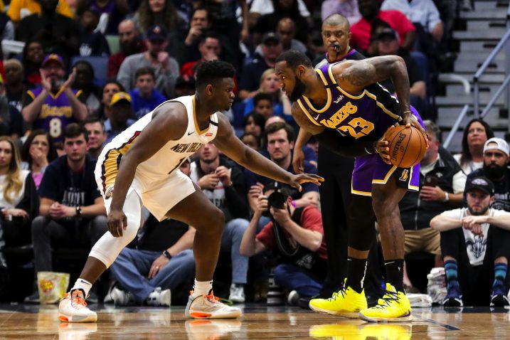 Zion Williamson i LeBron James/Foto REUTERS