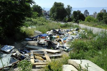 Odlagalište Lužine: »Pogled« na Rijeku i Kvarner s Podmurvica / Snimio Sergej DRECHSLER