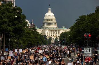 Prosvjedi protiv rasizma u Washingtonu / Reuters
