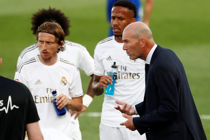 Luka Modrić i Zinedine Zidane/Foto REUTERS