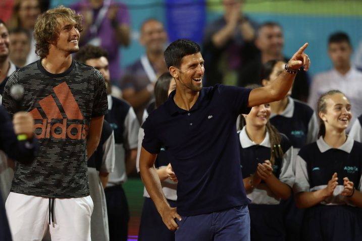 Alekxander Zverev i Novak Đoković/Foto REUTERS