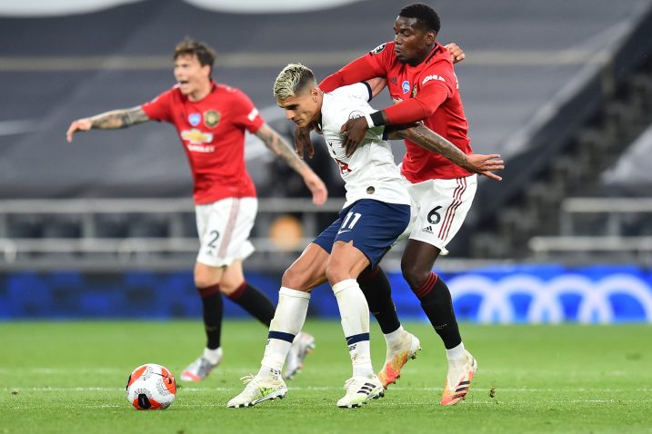 Erik Lamela (Tottenham) i Paul Pogba (Man. United)/Foto REUTERS